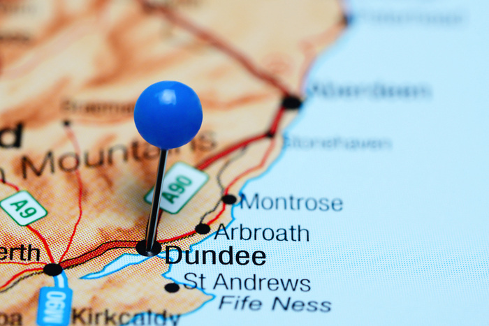 Dundee Map Large 700 x 480